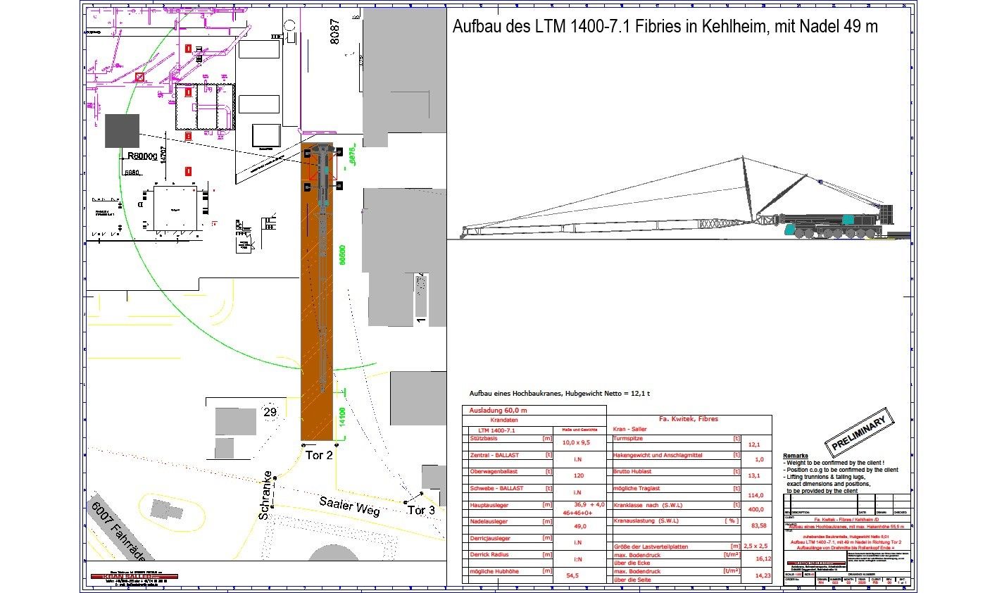 CAD Zeichnung LTM 1400 7.1 Fibres Kelheim